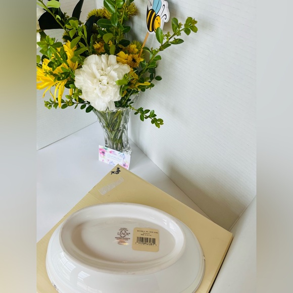 LENOX Fine Bone China Oval “Westerly” Platinum Vegetable Bowl - Picture 9 of 16